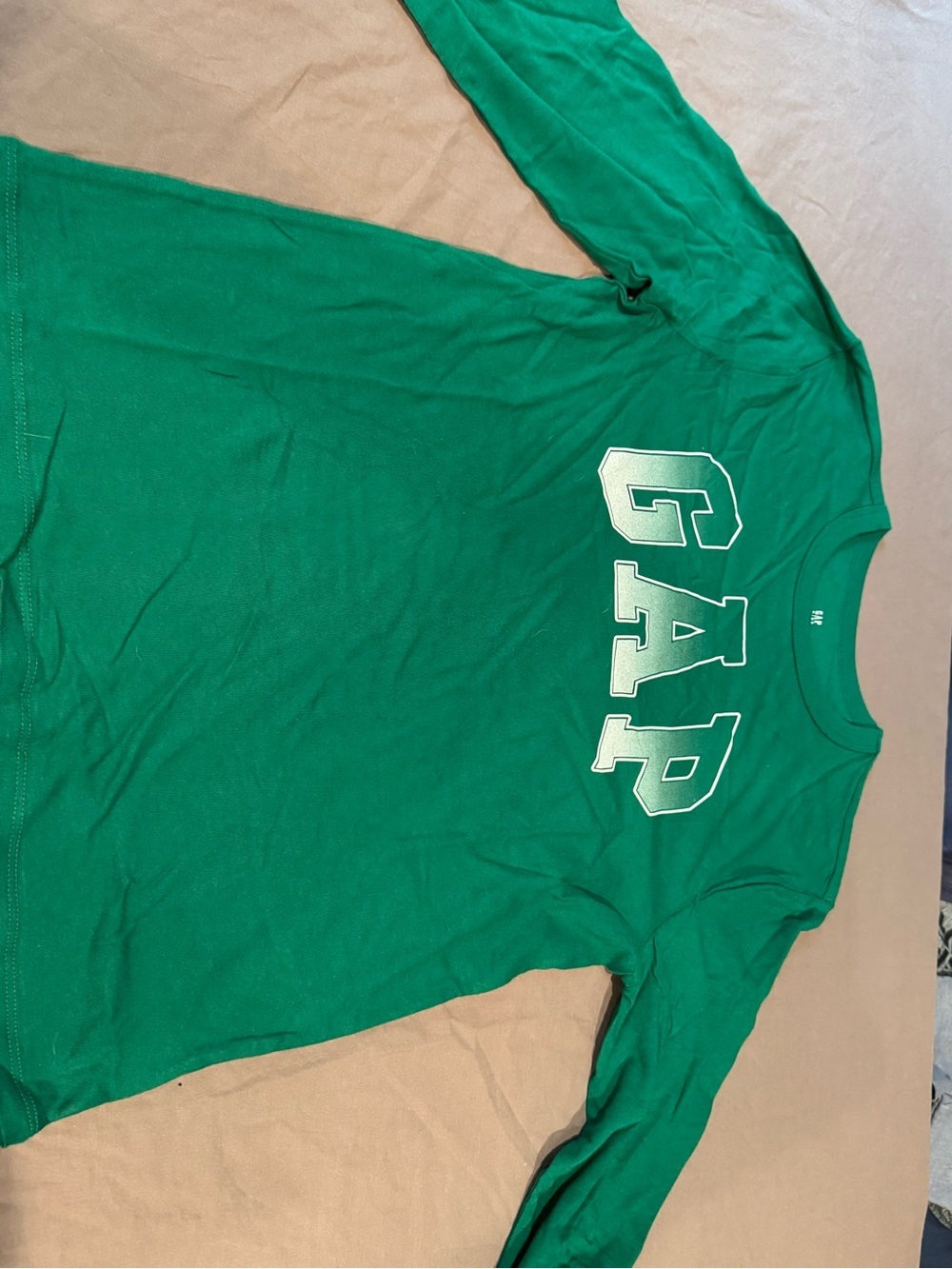 GAP Emerald Green Long Sleeve Logo Shirt